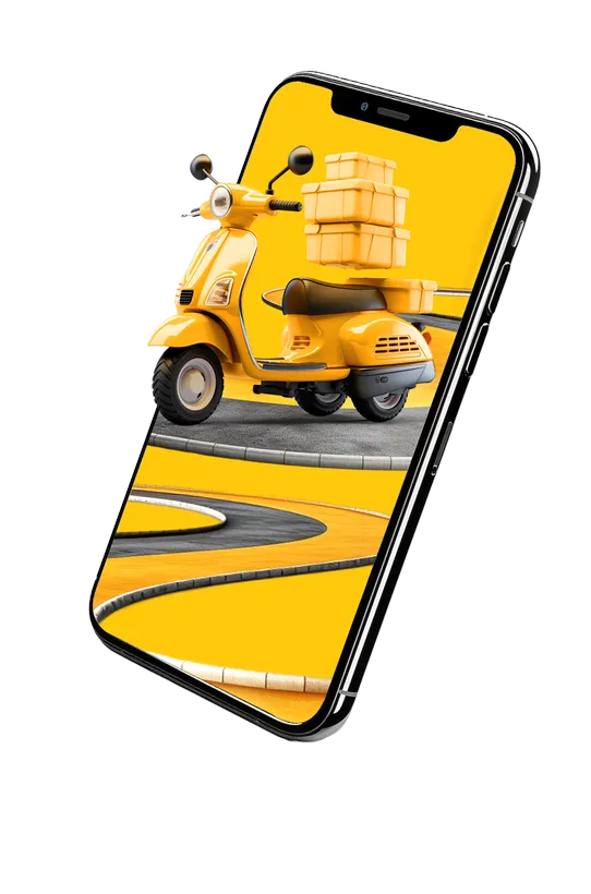 Weed delivery NJ – delivery service illustration on mobile phone
